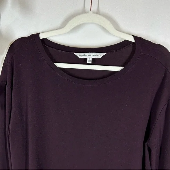 Cupcakes & Cashmere | Purple Long Sleeve Top Women’s Size Small - Picture 4 of 12